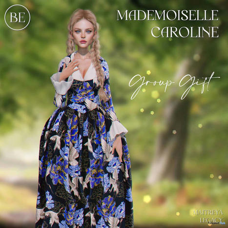 Mademoiselle Caroline Dress Teleport Hub Group Gift by Belle Epoque | Teleport Hub - Second Life Freebies | Second Life Freebies | Scoop.it