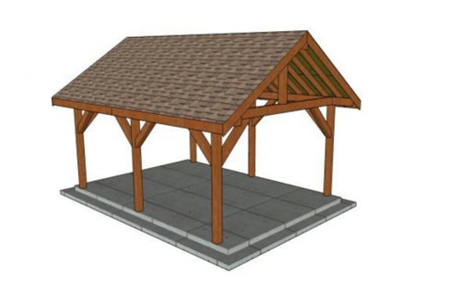 14×18 Gable Pavilion – Free DIY Plans | MyOutdoorPlans | Free Woodworking Plans and Projects, DIY Shed, Wooden Playhouse, Pergola, Bbq | Garden Plans | Scoop.it