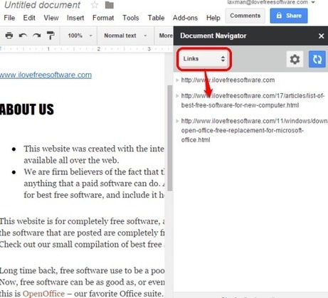 Document Navigator Add-on for Google Docs | Time to Learn | Scoop.it