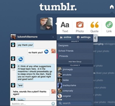 Sneak Peek: Babblr Readies A Real-Time Chat Client For Tumblr | TechCrunch | Public Relations & Social Marketing Insight | Scoop.it