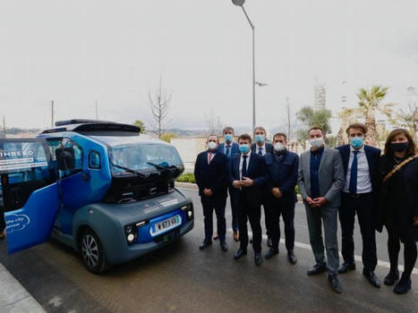 Tech - La navette autonome qui circulera sur la Z.I. de Carros/Le Broc à l'horizon 2022 a été présentée ce matin | IMREDD | Scoop.it