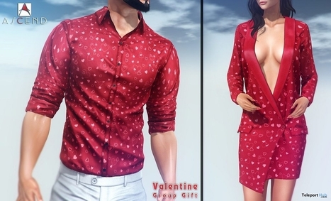 Valentine Shirt & Jacket Dress February 2018 Group Gift by Ascend Fashion | Teleport Hub - Second Life Freebies | Second Life Freebies | Scoop.it