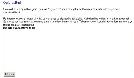 Ouluraattori | 1Uutiset - Lukemisen tähden | Scoop.it