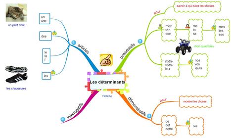 Carte mentale : les déterminants | POURQUOI PAS... EN FRANÇAIS ? | Scoop.it