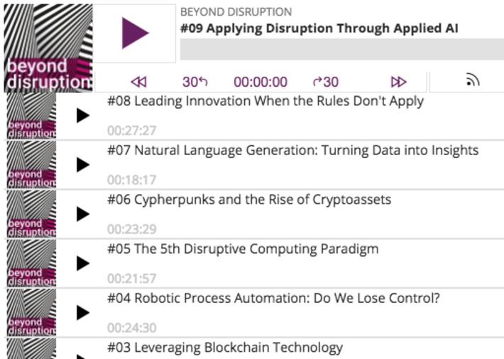 Podcast on digital disruption by #Accountants gives an idea of how much #AI #Blockchain #Automation #Cybersecurity will impact their industry - as I believe it will all professional services includ... | WHY IT MATTERS: Digital Transformation | Scoop.it