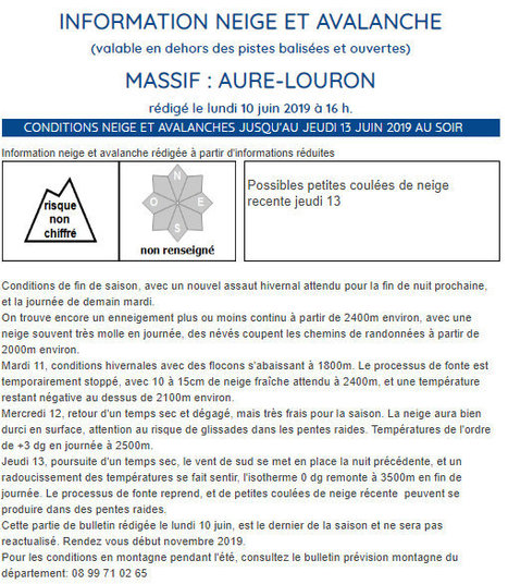  Bulletin réduit Météo-France sur Aure Louron jusqu'au 13 juin | Vallées d'Aure & Louron - Pyrénées | Scoop.it