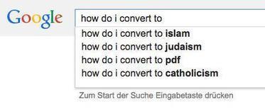 Google gives insights to the four major religions | @TorstenBeek | fun for geeks | Scoop.it
