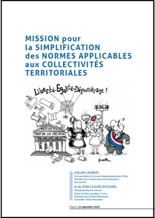 Mission pour la simplification des normes applicables aux collectivités territoriales | Doc [actu] - Le bulletin bibliographique des nouvelles ressources disponibles au centre de documentation de l’ADACL. | Scoop.it