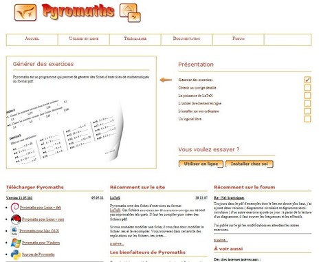 Pyromaths, un générateur de fiches d’exercices | Best Freeware Software | Scoop.it