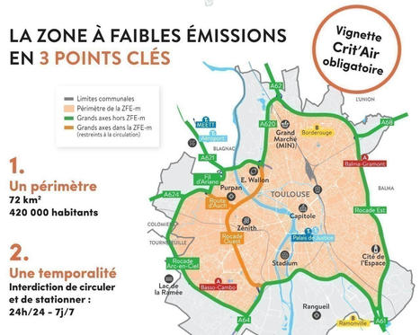 Toulouse. La ZFE, qui va bannir les véhicules les plus polluants, retardée "à la rentrée 2021" | Toulouse La Ville Rose | Scoop.it
