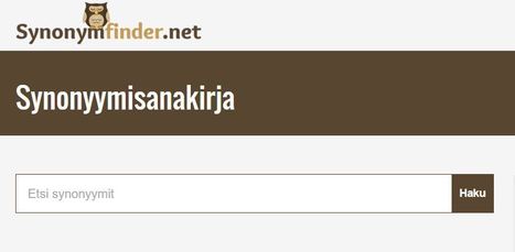 Synonyymisanakirja - Synonyymisanakirja | A1Uutiset - Lukemisen t&auml;hden | Scoop.it
