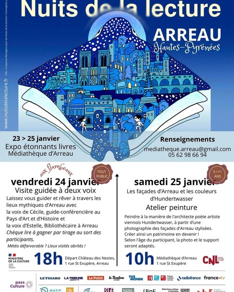 Nuits de la lecture à Arreau les 24 et 25 janvier | Vallées d'Aure & Louron - Pyrénées | Scoop.it