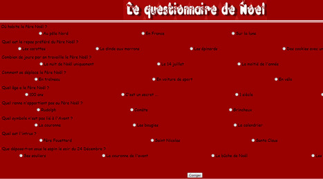 Le questionnaire de Noël | FLE enfants | Scoop.it
