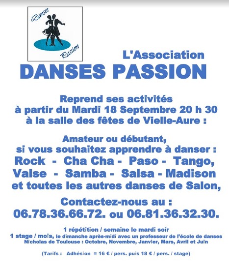 Entrez dans la danse à partir du 18 septembre à Vielle-Aure | Vallées d'Aure & Louron - Pyrénées | Scoop.it