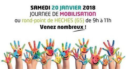 Mobilisation pour les écoles rurales au rond-point de Hèches le 20 janvier | Vallées d'Aure & Louron - Pyrénées | Scoop.it