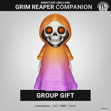 Grim Reaper Companion October 2025 Group Gift by SEmotion Libellune | Teleport Hub - Second Life Freebies | Second Life Freebies | Scoop.it