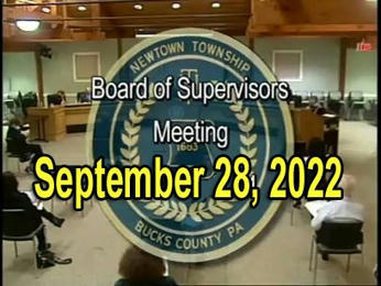 28 September 2022 #Newtown PA Supervisors Meeting Summary | Newtown News of Interest | Scoop.it