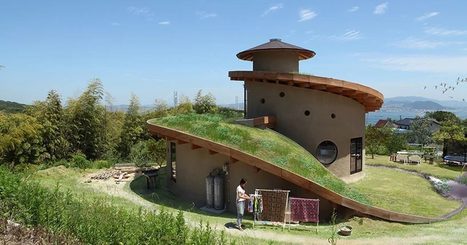 [Inspiration] Une maison bois et terre en spirale avec jardin sur le toit sur l'île d'Awaji au Japon | Build Green, pour un habitat écologique | Scoop.it