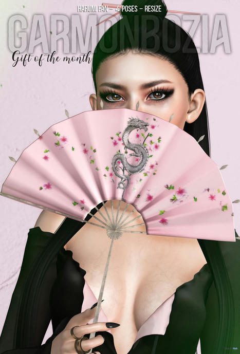 Harumi Fan May 2022 Group Gift by Garmonbozia | Teleport Hub - Second Life Freebies | Second Life Freebies | Scoop.it