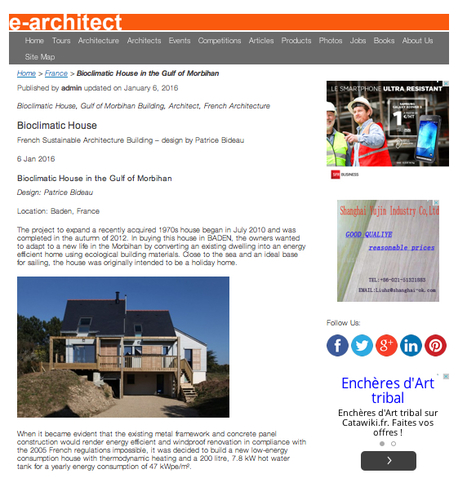 "Bioclimatic House in the Gulf of Morbihan" - e-architect | Architecture, maisons bois & bioclimatiques | Scoop.it