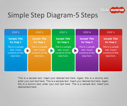 Free Simple Step Diagram for PowerPoint | Free Business PowerPoint Templates | Scoop.it