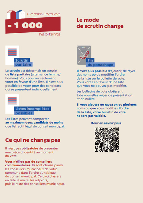 Nouveaut&eacute;s pour les &eacute;lections municipales de mars 2026 | Vall&eacute;es d'Aure & Louron - Pyr&eacute;n&eacute;es | Scoop.it