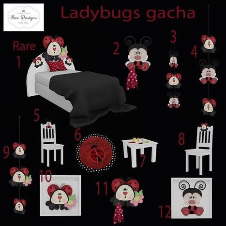 Bee Designs Ladybugs gacha | .: Second Life Kids Lookbook :. | 亗 Second Life Kingdom of Kids 亗 | Scoop.it