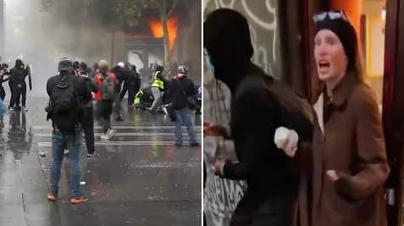 V&auml;djade f&ouml;rg&auml;ves &ndash; demonstranterna stormade butiken | A1Uutiset | Scoop.it