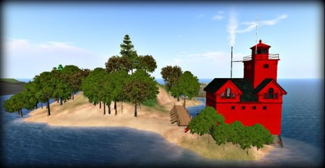 The Island in the L-Shaped Lake - Harvey  - Second Life | Second Life Destinations | Scoop.it
