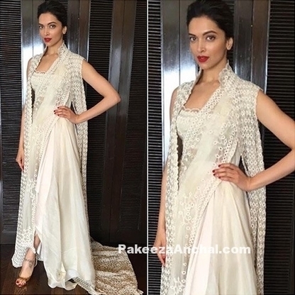 Deepika Paduknoe in Gold Dhoti Style Saree | Indian Fashion Updates | Scoop.it