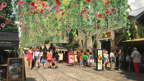 Un magnifique ciel de fleurs va envahir une rue parisienne | Landart, art environnemental | Scoop.it