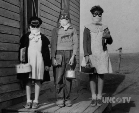 Children going to school during the Dust Bowl years | Vintage Living Today For A Future Tomorrow | Scoop.it