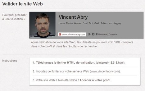 Vérifiez votre site sur Pinterest et obtenez un lien DoFollow avec affichage de l’URL | Community Management | Scoop.it