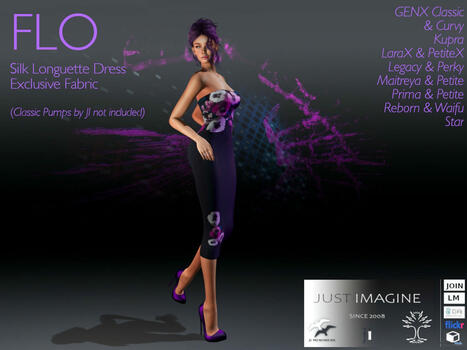 Flo Silk Longuette Dress May 2025 Group Gift by Just imagine | Teleport Hub - Second Life Freebies | Teleport Hub | Scoop.it