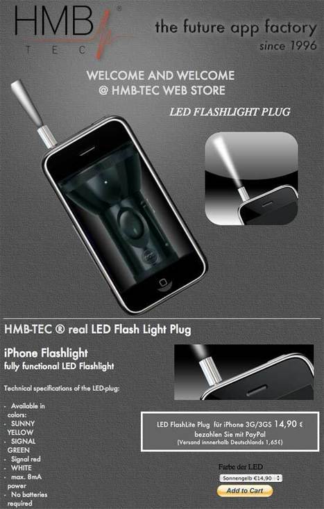 Amazing iPhone Gadgets Real LED Flashlight Emergency Flasher | Technology and Gadgets | Scoop.it