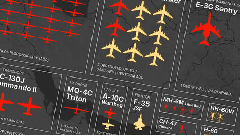 Every American Aircraft Lost Or Damaged During The Iran War, Visualized | DEFENSE NEWS | Scoop.it