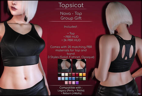 Nova Top Fatpack May 2026 Group Gift by Topsicat | Teleport Hub - Second Life Freebies | Second Life Freebies | Scoop.it