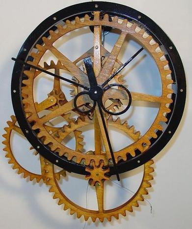 Wooden Gear Clock Plans By Clayton Boyer