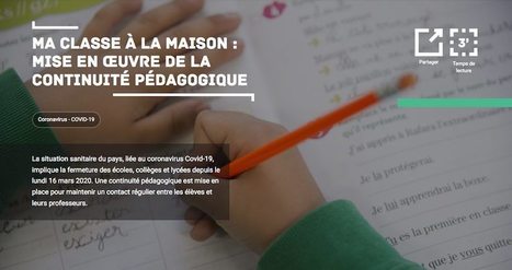 Accompagner ses enfants pendant la période de confinement : des ressources pour aider à « la classe à la maison »  | -thécaires | Espace numérique et autoformation | Scoop.it