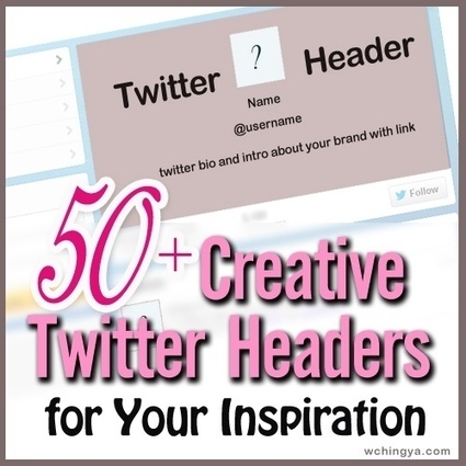 50+ Creative Twitter Headers for Your Inspiration. | Writing_me | Scoop.it