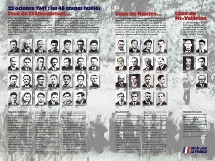 22 octobre 1941 : les "Cinquante otages" - [Comité départemental du Souvenir des Fusillés de Nantes et de Châteaubriant] | Histoire 2 guerres | Scoop.it