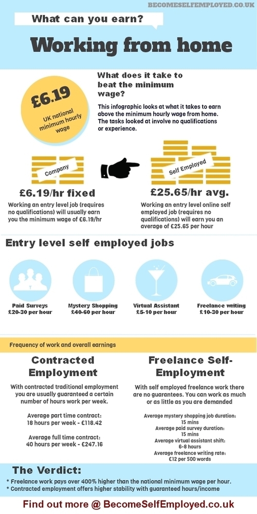 Minimum wage versus Entry level self employment in the UK ...