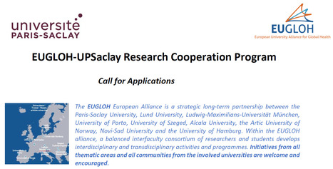 EUGLOH-UPSaclay Research Cooperation Program | Life Sciences Université Paris-Saclay | Scoop.it