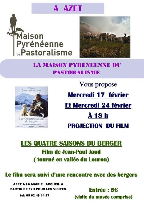 Projection du film "Les Quatre saisons du bergers" &agrave; Azet le 24 f&eacute;vrier | Vall&eacute;es d'Aure & Louron - Pyr&eacute;n&eacute;es | Scoop.it