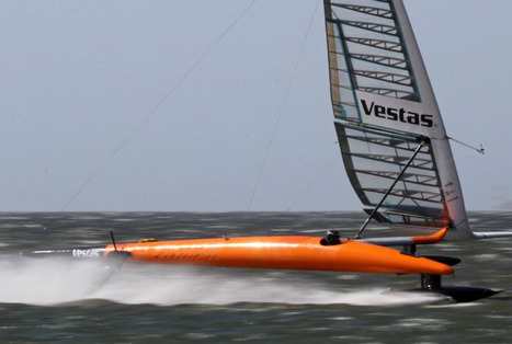 Boom... the 60 knot sailboat smashes the barrier! | Vestas Sailrocket | Wing sail technology | Scoop.it