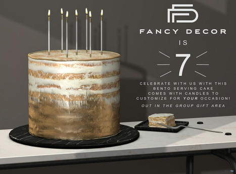 7th Anniversary Cake July 2021 Group Gift by Fancy Decor | Teleport Hub - Second Life Freebies | Second Life Freebies | Scoop.it