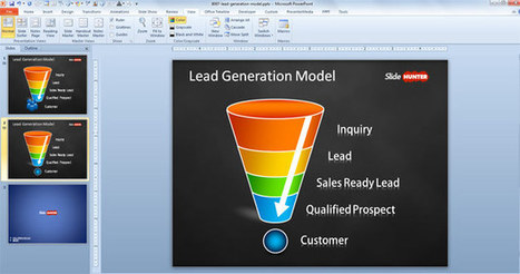 Free Lead Generation Model Template for PowerPoint - Free PowerPoint Templates - SlideHunter.com | Free Business PowerPoint Templates | Scoop.it