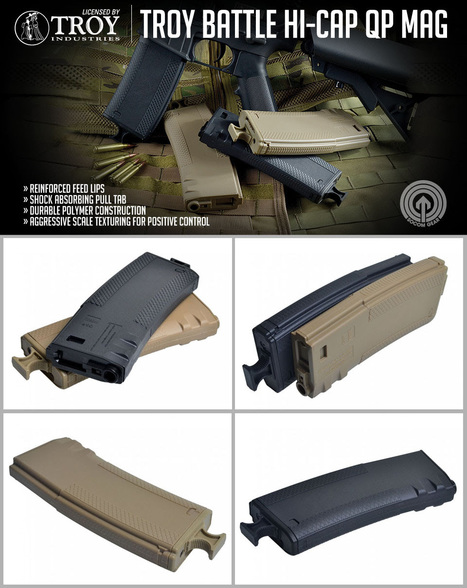 Troy 340rds Battle Magazine Hi-Cap QP Mags - SOCOM GEAR OFFICIAL WEBSITE | Thumpy's 3D House of Airsoft™ @ Scoop.it | Scoop.it