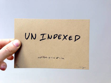 unindexed by Matthew Rothenberg - An online community that deletes itself once it's indexed by Google | Digital #MediaArt(s) Numérique(s) | Scoop.it