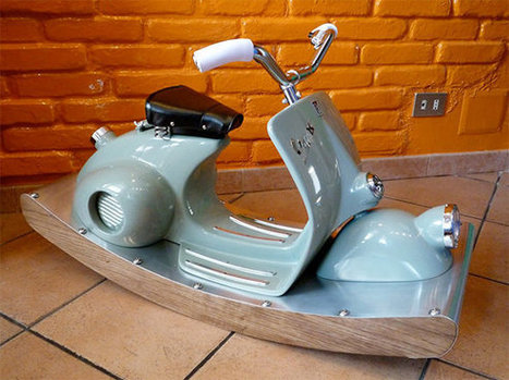 Vintage Vespa Upcycled Into Rocking Toy | Creative Spotting | 1001 Creative ideas ! | Scoop.it